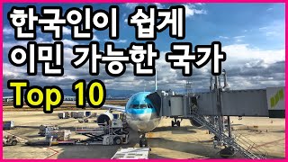 한국인이 적은 돈으로 당장 이민가기 쉬운 국가 Top 10 - Youtube