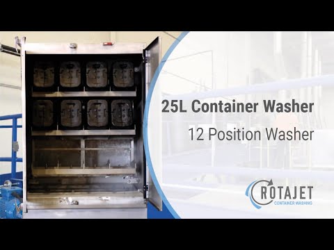Pail Washer | Wash 25L Containers | 12 Position