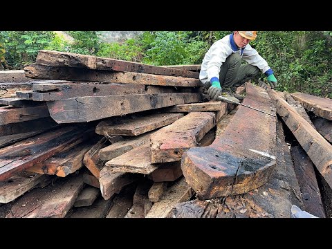 Bouw een eettafel van oud treinbielzenhout: vaardigheden houtbewerking en gerecycled oud houten scheepswrak