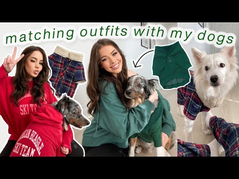 BUYING MATCHING OUTFITS WITH MY DOGS | TRY-ON HAUL