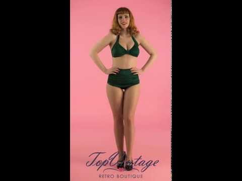 TopVintage - Classic fifties bikini Emerald Green