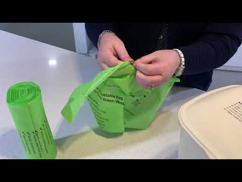 Hoe een composteerbare zak te openen